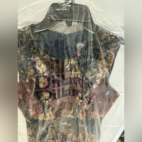 Vince Camuto Metallic Jacquard sleeveless Pleated Black and Gold Dress - Picture 5 of 6